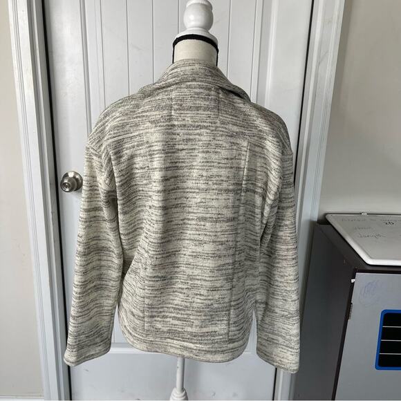 Anthropologie open front fleece lounge athleisure jacket size medium - Picture 2 of 5